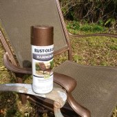 Painting Rusted Metal Patio Furniture