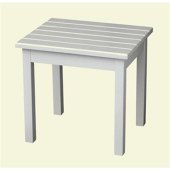 Small White Wooden Patio Table