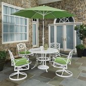 White Patio Table And Chair Set