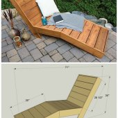 Wooden Patio Lounger Plans