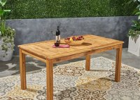 Acacia Wood Patio Dining Table