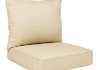 Allen Roth Natural Wheat Deep Seat Patio Chair Cushion
