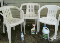 How Can I Clean White Plastic Patio Furniture