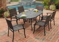 Tile Patio Dining Table Set