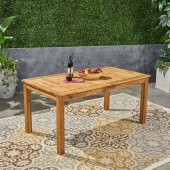 Acacia Wood Patio Dining Table